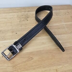 Tory English Bridle Black Leather Belt Size 26 Made in USA 2451 Westernwear Prep